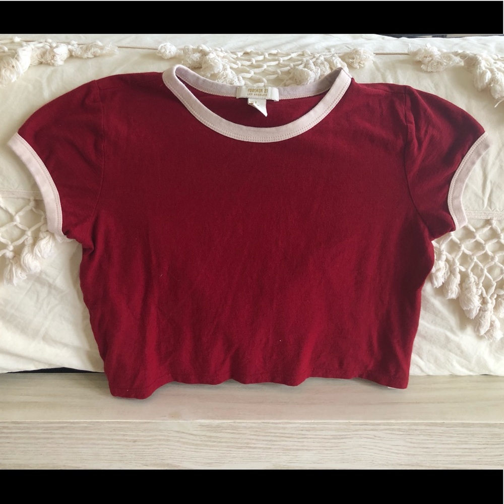Forever 21 Red Crop Top
